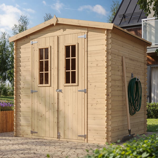 TIMBELA - Abri de jardin en bois l216xL206xH218 cm / 3.53 m2 - M343C - large
