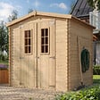 TIMBELA - Abri de jardin en bois l216xL206xH218 cm / 3.53 m2 - M343C - vignette
