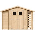 TIMBELA - Abri de jardin en bois et range bûches I206xL328xH218 cm / 5,41 m2 - M389 - vignette