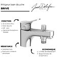 JACOB DELAFON - Mitigeur bain douche Brive - vignette