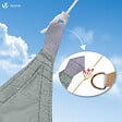 VOUNOT - Voile d'ombrage Triangle en Polyester Imperméable avec Kit de Montage 5x5x5m Gris - vignette
