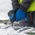 BOSCH - Visseuse à chocs sans-fil BOSCH 06019L6001 GDR 18V-220 C en L-boxx 136 avec module Bluetooth (sans batteries, sans chargeur) - vignette