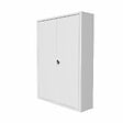 ATOLE - Coffret d'habillage ATOLE en acier blanc avec serrure à clé pour tableaux électriques double - H 117 x L 58,5 x P 16 cm - Réf. RCH2T616GSS - vignette