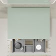 GODART - Meuble salle de bain 60 cm pour vasque à poser - Vert mat - A suspendre - Karaib 2 - vignette