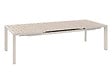 HESPERIDE - Table de jardin rectangulaire extensible alu Evasion 8/10 places lin et argile - Hespéride - vignette