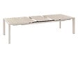 HESPERIDE - Table de jardin rectangulaire extensible alu Evasion 8/10 places lin et argile - Hespéride - vignette
