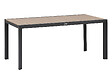 HESPERIDE - Table de jardin rectangulaire alu Evasion 6 places effet bois honey et graphite - Hespéride - vignette