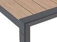 HESPERIDE - Table de jardin rectangulaire alu Evasion 6 places effet bois honey et graphite - Hespéride - vignette