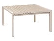 HESPERIDE - Table de jardin carrée extensible alu Evasion 8/10 places Beige lin - Hespéride - vignette