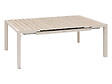 HESPERIDE - Table de jardin carrée extensible alu Evasion 8/10 places Beige lin - Hespéride - vignette