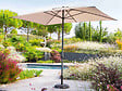 HESPERIDE - Parasol droit rectangulaire Loompa Taupe - 3 x 2 m - Hespéride - vignette