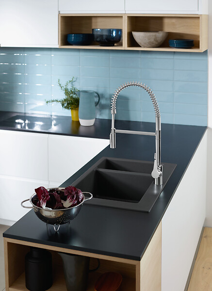 HANSGROHE - Mitigeur pour Evier à ressort avec douchette extractible CENTO XXL - large