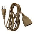ZENITECH - Rallonge 2m - HO3VVH2F 2x0,75mm² 6A - or - Zenitech - vignette