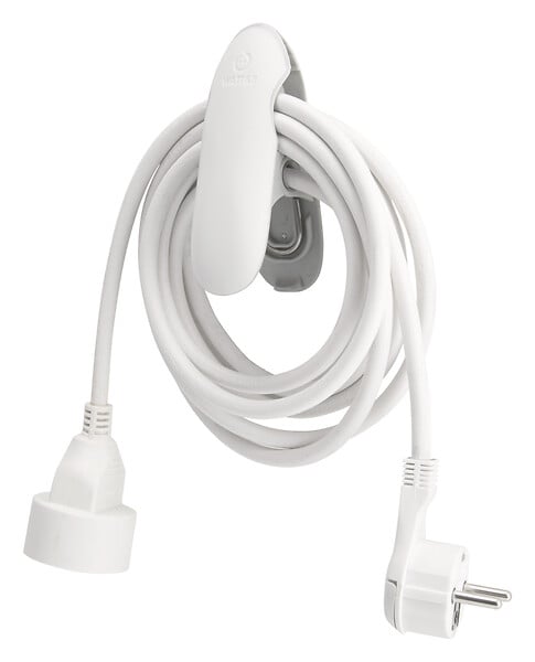 WATTANDCO - Rallonge 5m avec pince - blanc - Watt and Co - large