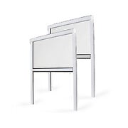 AVOSDIM - Store Moustiquaire Recoupable PVC Blanc - L 150 x H 160 cm - Lot 2 - large
