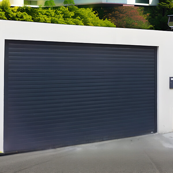 DAVID FERMETURES - Porte de Garage enroulable Aluminium (2400 x 2000 mm - Cherubini - Kit Zone privée - RAL7016 - Gris anthracite) - large
