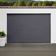 DAVID FERMETURES - Porte de Garage enroulable Aluminium (3000 x 2000 mm - Somfy - Kit Zone Privée - RAL7016 - Gris anthracite) - vignette