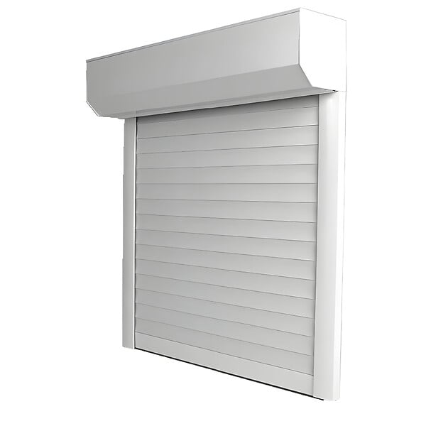 DAVID FERMETURES - Volet Roulant Rénovation en aluminium 45mm (Gris anthracite RAL7016 - Moteur TELCO TMEVR radio à télécommande - 1400 x 2250 mm) - large