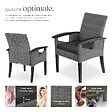 TECTAKE - Chaise en rotin Rosarno gris - vignette