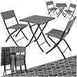 TECTAKE - Salon de jardin TREVI 2 personnes gris - vignette