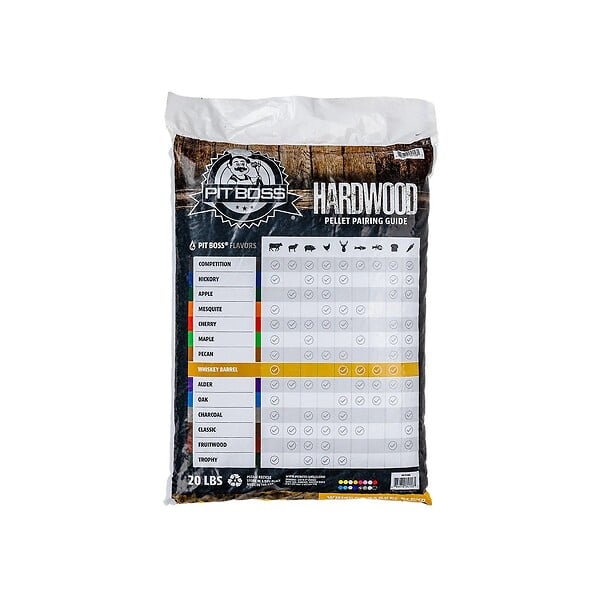 PIT BOSS - Sac de Pellets en Bois de Chêne 9 kg Granulés de Bois Whisky pour Cuisson Extérieure Barbecue Fumoir Four à pizza PIT BOSS - large