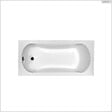 BESCO - Baignoire rectangulaire - 130 x 70 cm - avec Habillage Polystyrène - Pieds - Vidage Chrome - ARIA - vignette