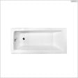 BESCO - Baignoire rectangulaire - 120 x 70 cm - avec Habillage - Pieds - Vidage Chrome - TALIA - vignette