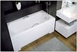 BESCO - Baignoire rectangulaire - 170 x 70 cm - sans Habillage - avec Pieds - Vidage Chrome - ARIA - vignette