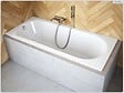 BESCO - Baignoire rectangulaire - 150 x 75 cm - sans Habillage - avec Pieds - Vidage Chrome - INTRICA - vignette