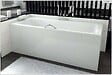 BESCO - Baignoire rectangulaire - 160 x 75 cm - avec Habillage Polystyrène - Pieds - Vidage Chrome - TALIA - vignette