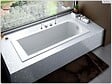 BESCO - Baignoire rectangulaire - 160 x 70 cm - avec Tablier - Pieds - Vidage Chrome - SHEA - vignette