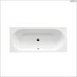 BESCO - Baignoire rectangulaire - 150 x 75 cm - avec Tablier - Pieds - Vidage Chrome - VITAE - vignette
