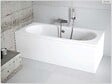 BESCO - Baignoire rectangulaire - 150 x 75 cm - avec Tablier - Pieds - Vidage Chrome - VITAE - vignette