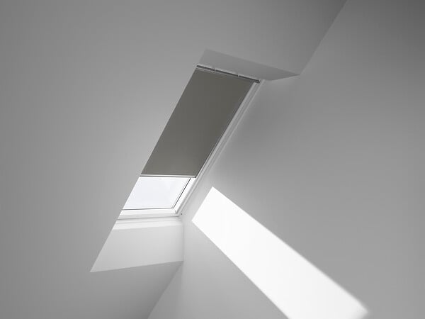 VELUX - Store occultant fenêtre de toit - Polyester - Gris - 118x114cm - large
