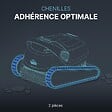 DOLPHIN - chenilles de remplacement bleues (2 pièces) pour robot dolphin s100, s200, s300, s300i, s400 - 99831521-r2 - vignette