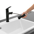 VILLEROY ET BOCH - Robinet de cuisine avec douchette Junis Sky Shower Noir mat - vignette