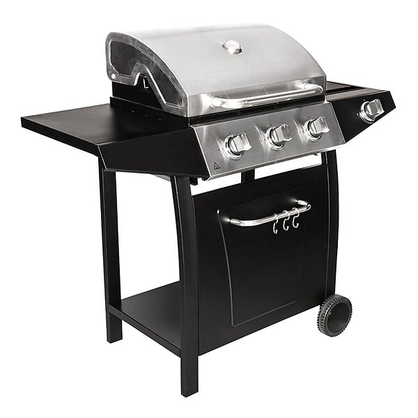 SOMAGIC - barbecue gaz 3 feux 10.5kw noir - 335541 - large