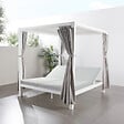 CONCEPT USINE - Lit de jardin 2 places gris CORDOUE - vignette