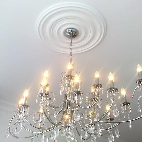 ORAC DECOR - Centre De Plafond Moyenne Taille R09 - L48,5 X H3,7 X L48,5 - Orac Decor - large