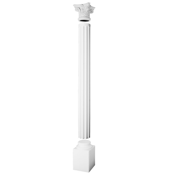 ORAC DECOR - Haute Base Carrée Pour Colonne Entière K1132 - L35 X H57,5 X L35 - Orac Decor - large