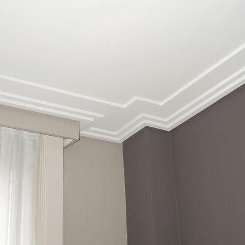 ORAC DECOR - Corniche Plate C353 - L200 X H3 X L16,5 - Orac Decor - large