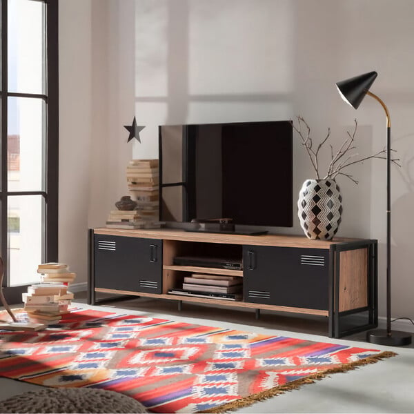 CONCEPT USINE - Meuble TV industriel 180 cm SKARM - large