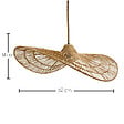 LUMISKY - Abat jour naturel seul MARBELLA H14cm - vignette