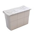 DEA HOME - Poubelle de tri 3 bacs de 25L Dim 75 x 37 x H50 cm Avec couvercle Recyclage 3 en 1 DEA HOME - vignette