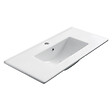 COSYNEO - Meuble de salle de bain 80cm simple vasque - 3 tiroirs - sans miroir - blanc - CALA - vignette