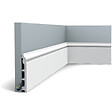 ORAC DECOR - SX118 CONTOUR Plinthe Orac Decor - 14x1,8x200cm (h x p x L) - plinthe décorative polymère Carton 8 pièces , A peindre - vignette