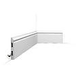 ORAC DECOR - Pack 10 mètres Plinthes SX118 avec colle - Orac x Cimaises-et-plus - 14 x 1,8 x 200cm (h x p x L) - plinthe décorative polymère - vignette