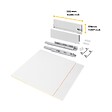EMUCA - Kit de tiroirs pour cuisine ou salle de bains Vertex avec réglages 3D, hauteur 178mm, avec panneaux inclus, module 600mm, Peint en blanc - vignette