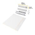 EMUCA - Kit de tiroirs pour cuisine ou salle de bains Vertex avec réglages 3D, hauteur 93mm, avec panneaux inclus, module 900mm, Peint en blanc - vignette