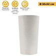 ARTPLAST - Pot de Fleurs Conique Gris Clair Ø30cm H52cm - Pot de Fleurs Haut en Plastique Recyclé - Design Italien ARTPLAST - vignette